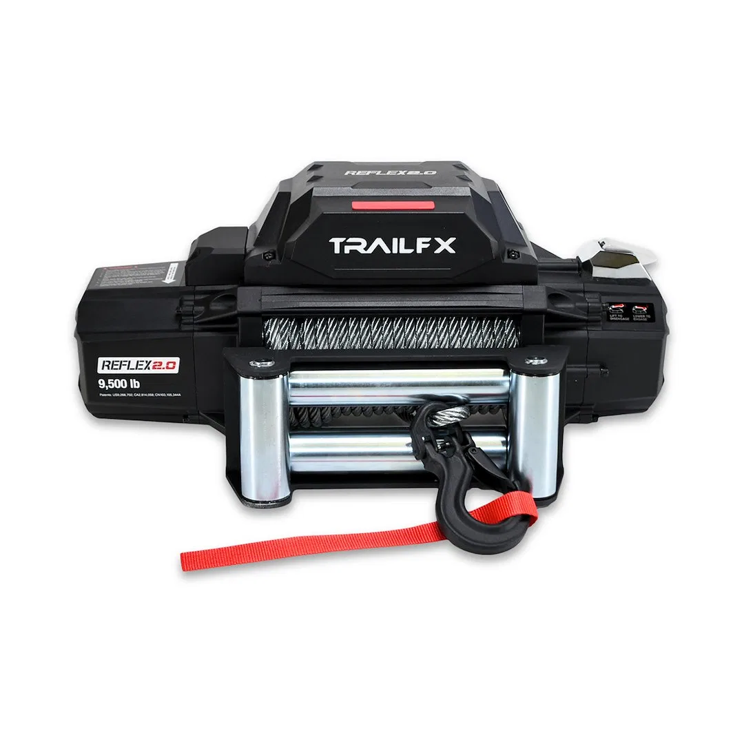 WR295B – TRAILFX Winch, Vehicle Mounted Vehicle Recovery Winch 12 Volt Electric 9500 Pound Line Pull Capacity 94 Foot...